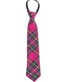 Slips, skotskternet pink