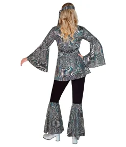 Sølv disko kostume