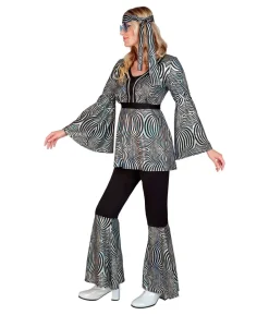 Sølv disko kostume