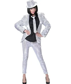 Sølv paillet leggings