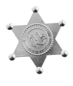Sølv Sheriff stjerne