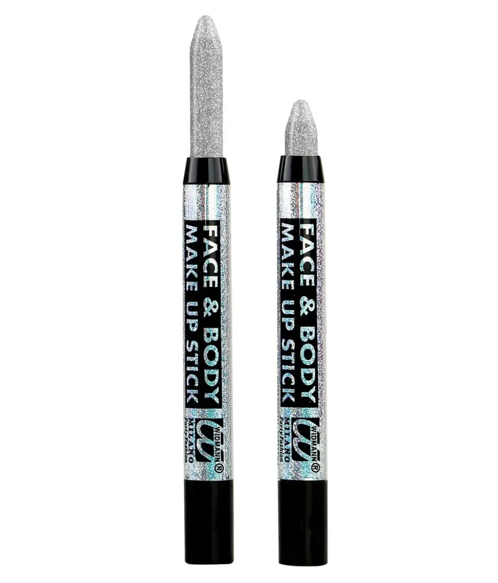 Sølv sminkestift med glimmer