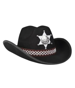 Sort Cowboyhat, barn