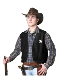 Sort Cowboyvest