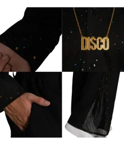 Sort Disko kostume