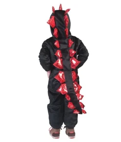 Sort drage kostume