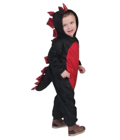 Sort drage kostume
