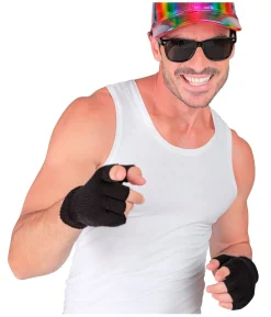 Sorte fingerløse handsker