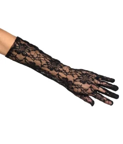 Sorte lange blondehandsker