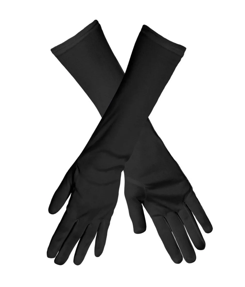 Sorte lange handsker