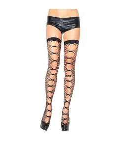 Sorte net stockings med huller