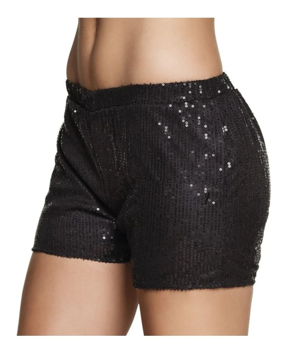 Sorte paillet hotpants