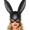 Sort kanin maske