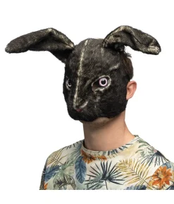 Sort kanin maske