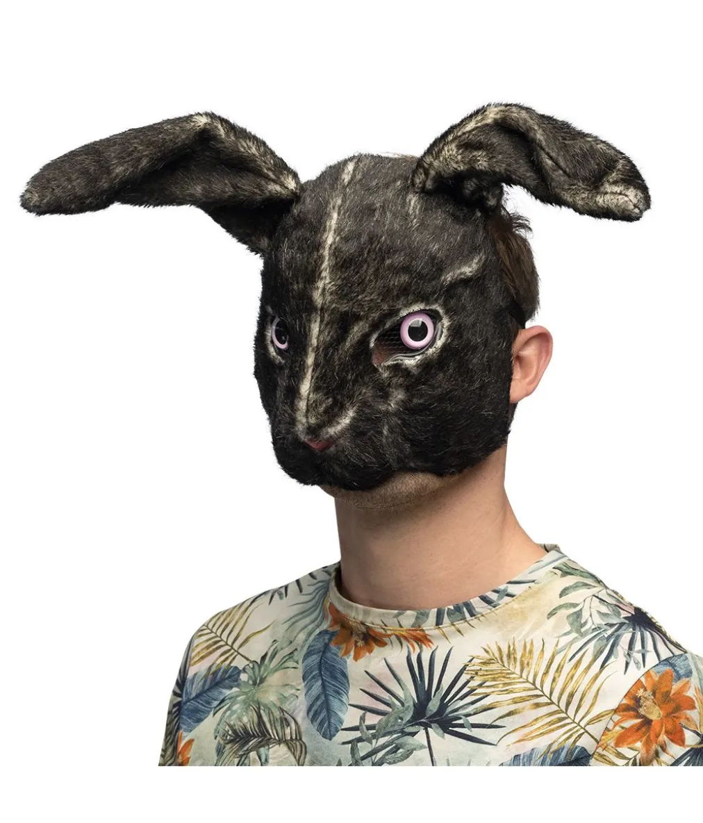 Sort kanin maske