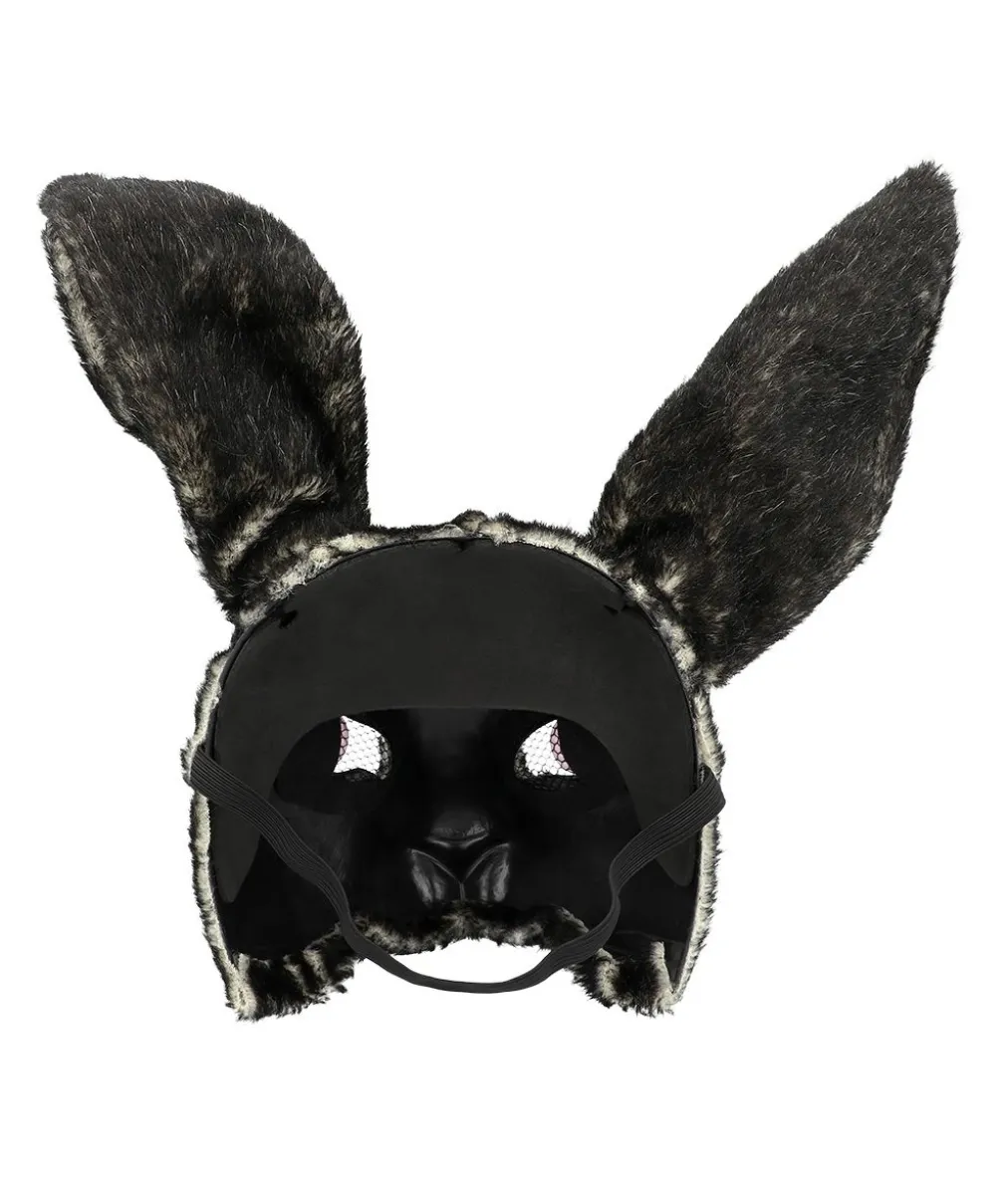 Sort kanin maske