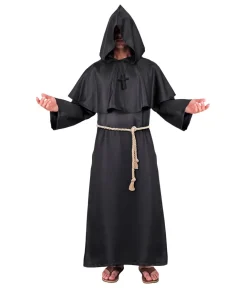 Sort munk kostume