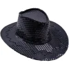 Sort paillet cowboyhat