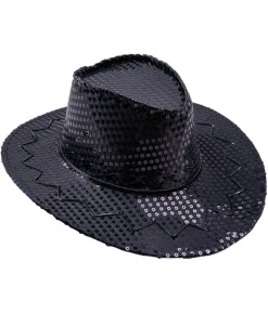 Sort paillet cowboyhat