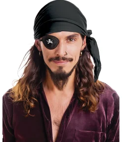 Sort pirat bandana