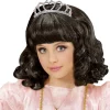 Sort Prinsesse paryk, barn