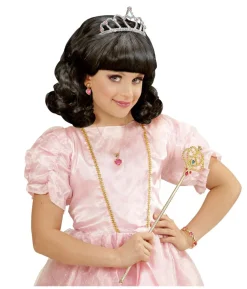 Sort Prinsesse paryk, barn
