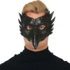 Sort ugle maske