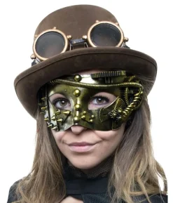 Steampunk halvmaske