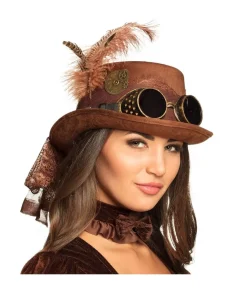 Steampunk hat med briller