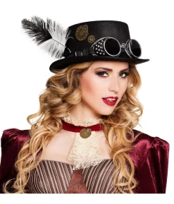 Steampunk hat med briller