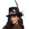 Steampunk hat med fjer
