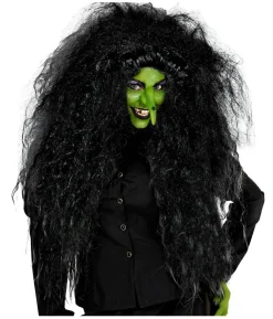 Stor sort vild paryk
