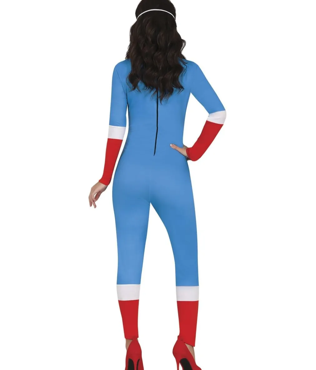 Superheltinde med stjerne kostume