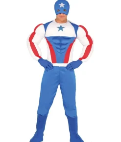 Superhelt med stjerne kostume