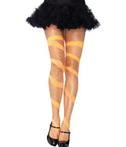 Swirl diamond net stocking