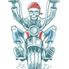 Tatovering Biker Born to Ride