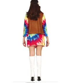 Tie dye hippiekjole