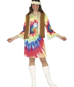 Tie dye hippiekjole