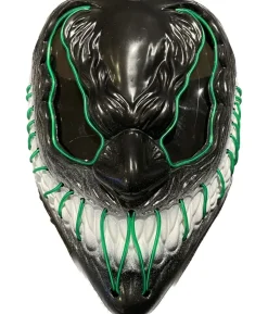 Venom maske med grønt lys