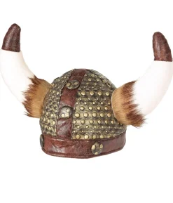 Vikingehjelm læder-look
