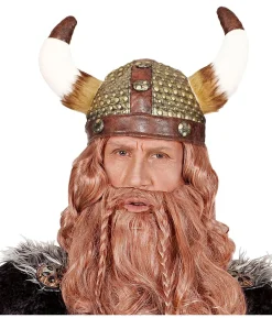 Vikingehjelm læder-look