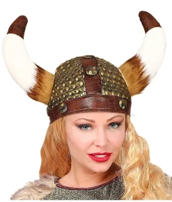Vikingehjelm læder-look