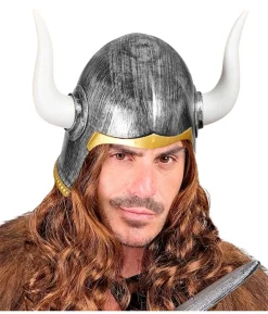 Vikingehjelm med horn