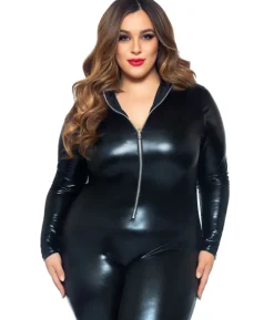 Wetlook Catsuit kostume Plus