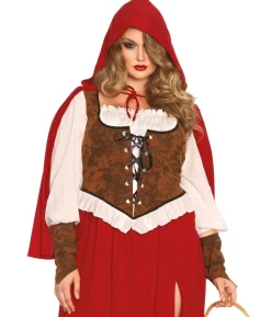 Woodland rødhætte kostume Plus
