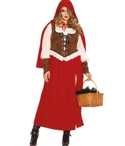 Woodland rødhætte kostume Plus