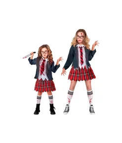 Zombie skolepige kostume